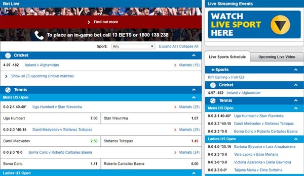 Sportsbet Live Betting Sportsbet Live Betting